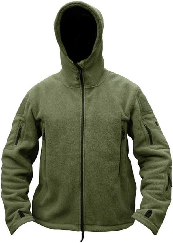 ReFire Gear Men's Warm Military Tactical Sport Fleece Hoodie Jacket - Image 2