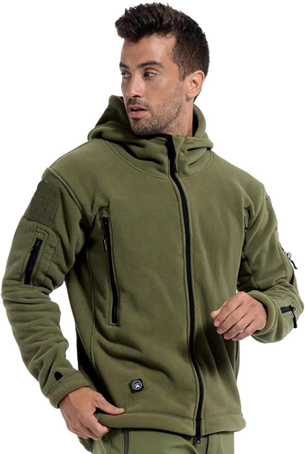 ReFire Gear Men's Warm Military Tactical Sport Fleece Hoodie Jacket - Image 3