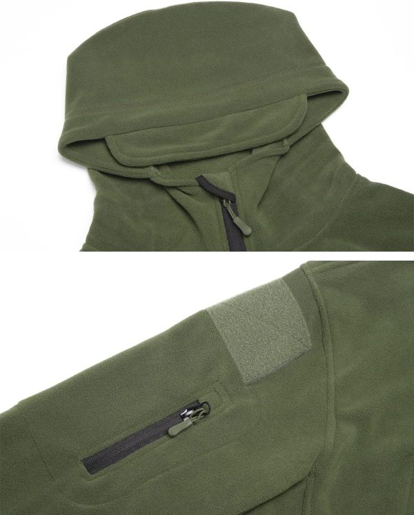 ReFire Gear Men's Warm Military Tactical Sport Fleece Hoodie Jacket - Image 8