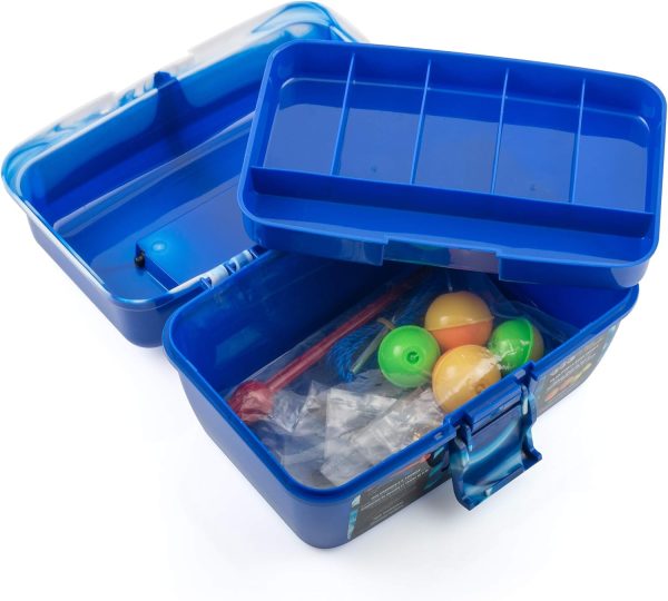 SOUTH BEND WG-TB88-B Wormgear 88Pc Ld D Tackle Box Blue, Multi - Image 3