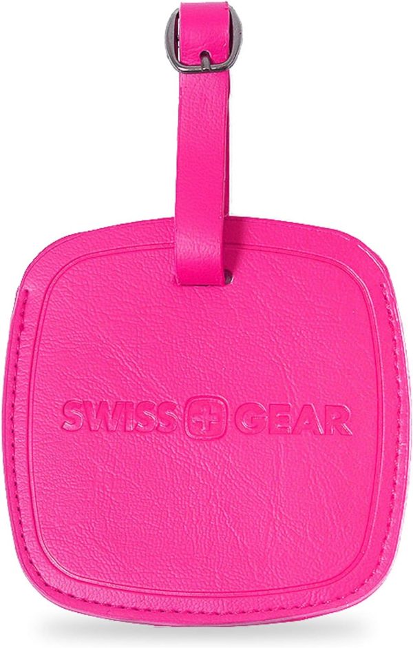 Swiss Gear Jumbo Pink Luggage Tag - Designed Extra-large To Be Easily Spotted on Luggage Carousels